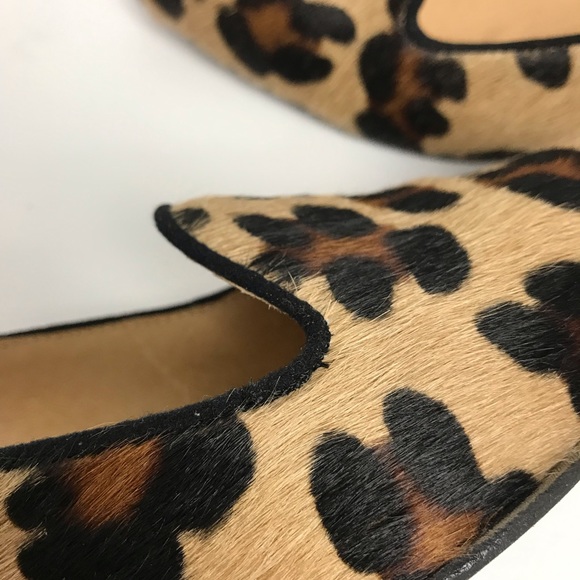 Sesto Meucci Leopard Print Calf Hair Shoe Size 8 N - Picture 6 of 8